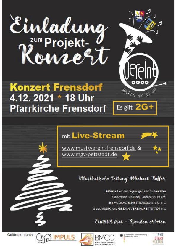 2021 11 Projekt Vereint Konzertplakat A4 Banner Live Stream 2 1
